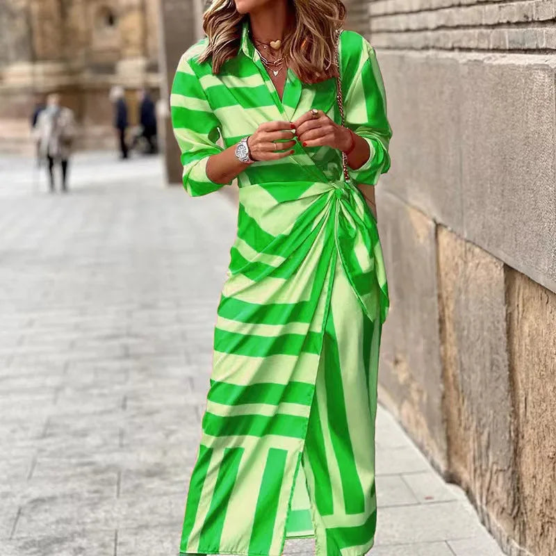 Classic Cut Floor Length Gown Dress