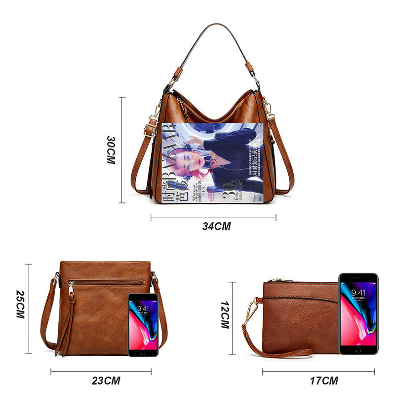 Stylish Leather Bag with Sleek Finish