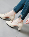 Chunky Medium Low comfortable Heels