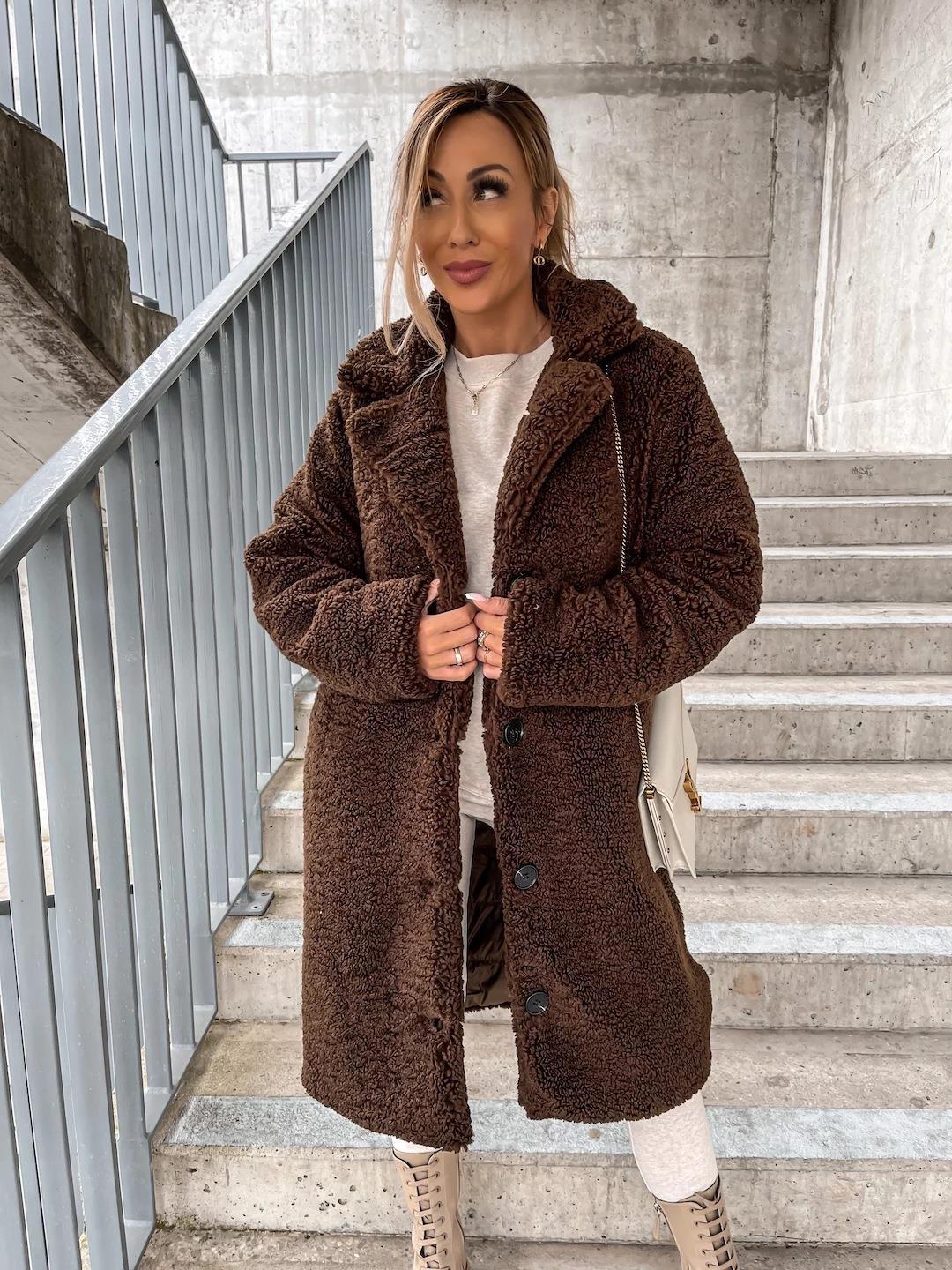 Cozy Women's Longline Wool Coat