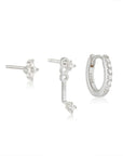 Trendy 3-Piece Stud and Drop Earrings Set