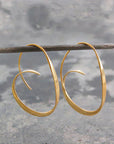 Handmade Twisted Spiral Earrings Delight