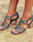 Elegant Heel Sandals with Soft Comfortable Fit