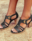 Elegant Heel Sandals with Soft Comfortable Fit