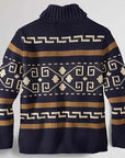 Saro Zip Cardigan | Patterned Knit, Comfortable Fit 2