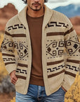 Saro Zip Cardigan | Patterned Knit, Comfortable Fit 3