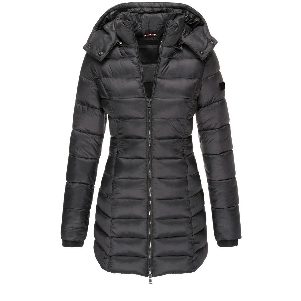 Warm Quilted Long Down Coat