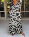 Leopard Print Stylish Maxi Dress