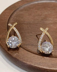 Elegant Fishtail Earrings with Sparkling Detail