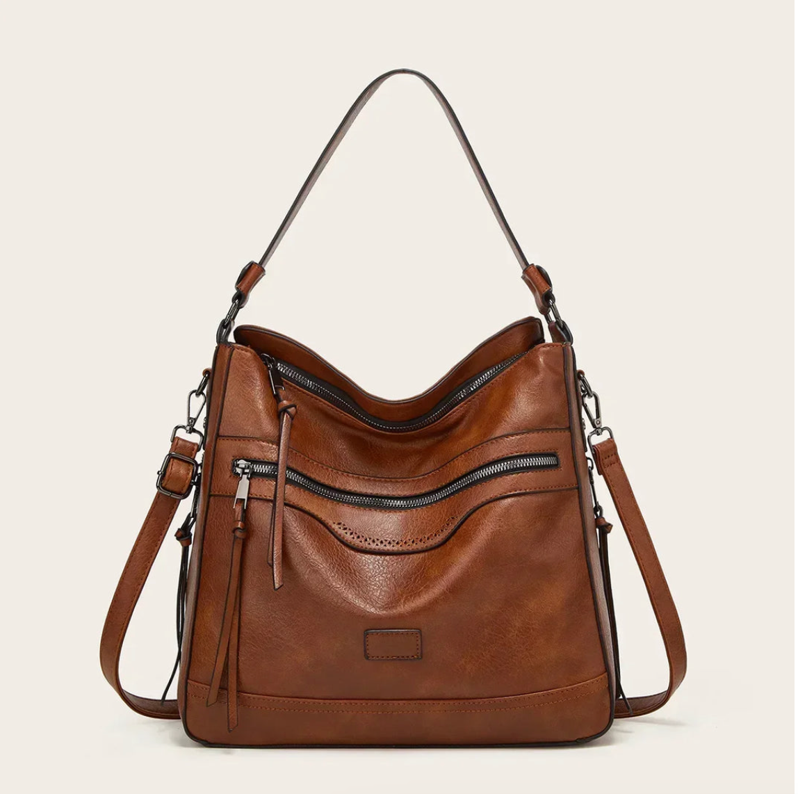 All-in-One Leather Bag with Stylish Design