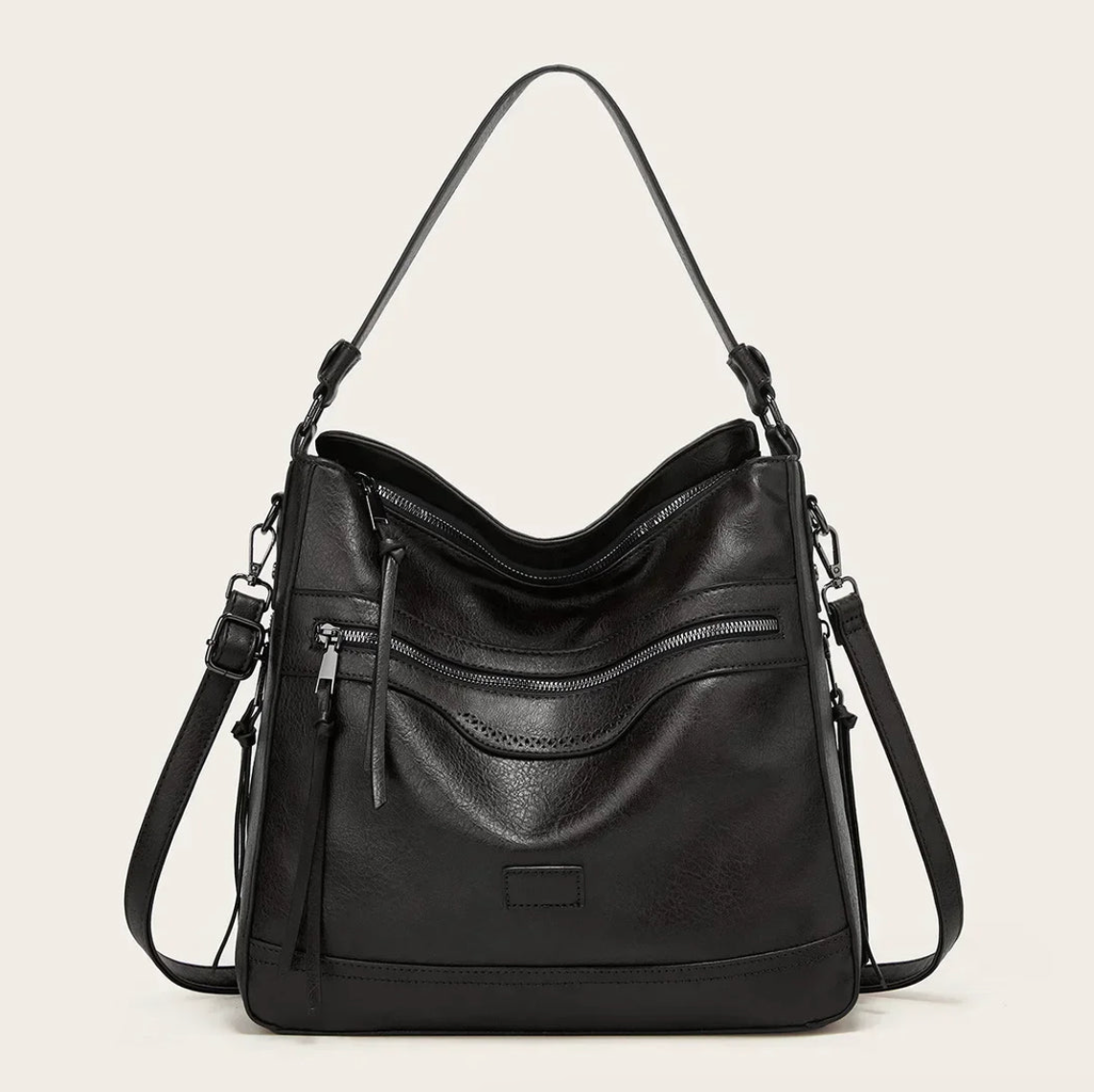 All-in-One Leather Bag with Stylish Design