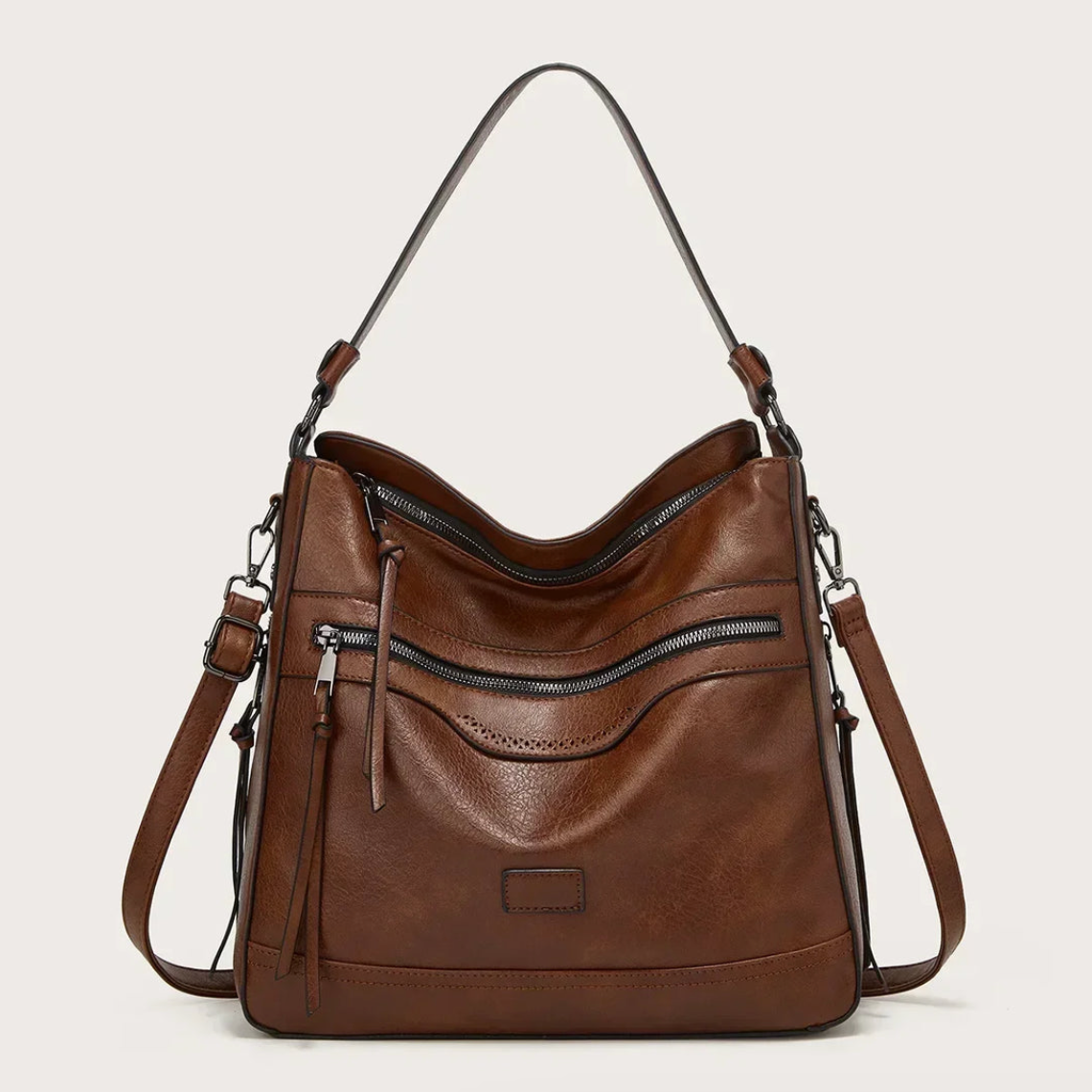 All-in-One Leather Bag with Stylish Design