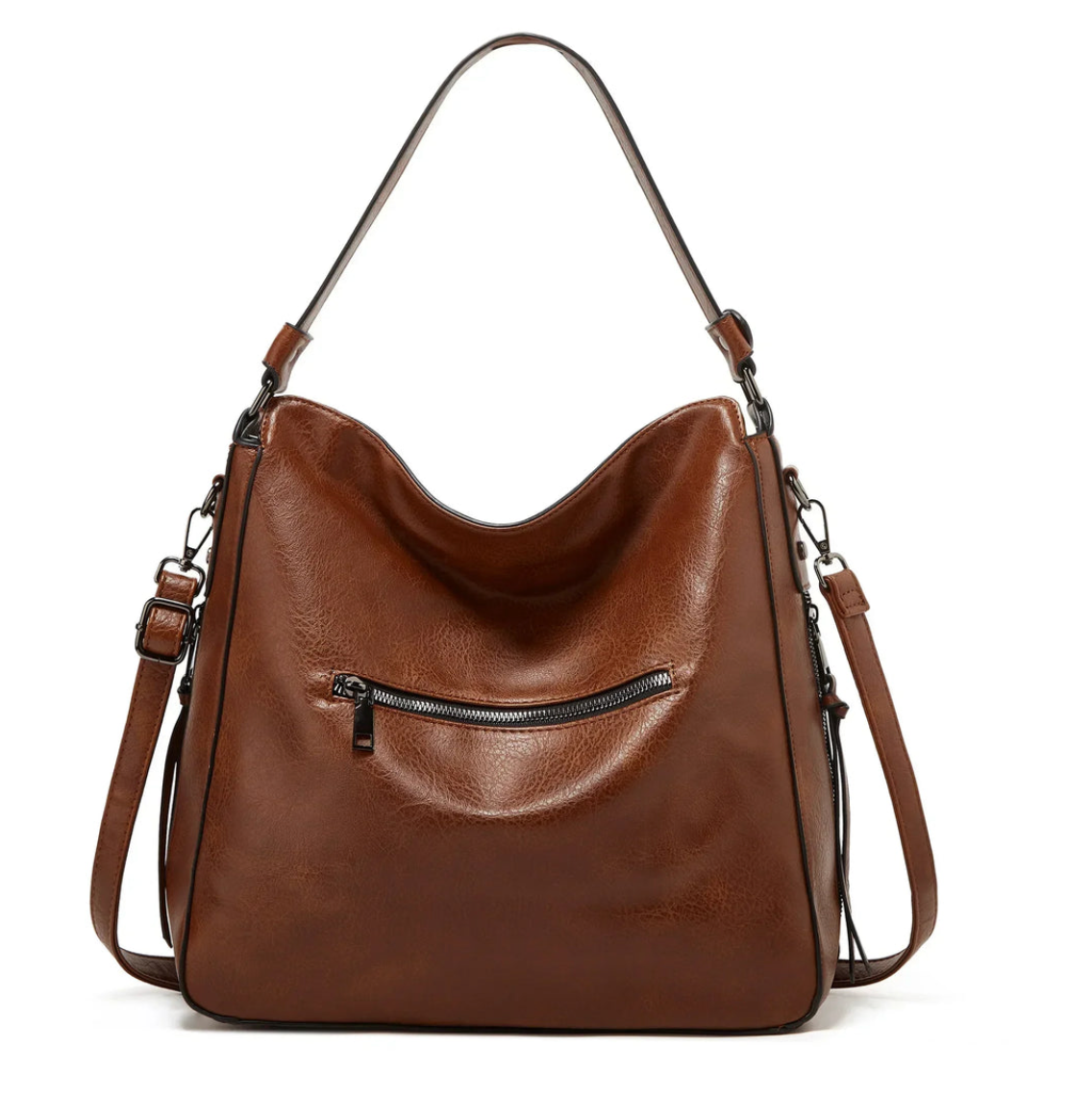 All-in-One Leather Bag with Stylish Design