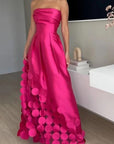 Formal Sheath Dress With Flared Hem