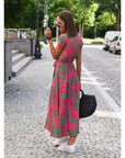 Stylish V-Neck Cocktail Dress
