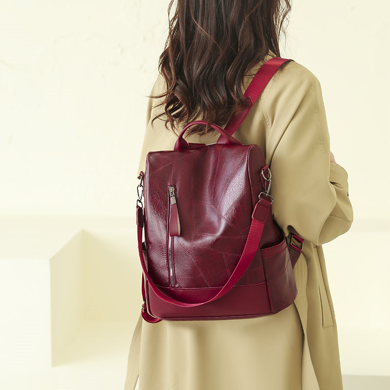 Premium Leather Backpack with Smart Storage