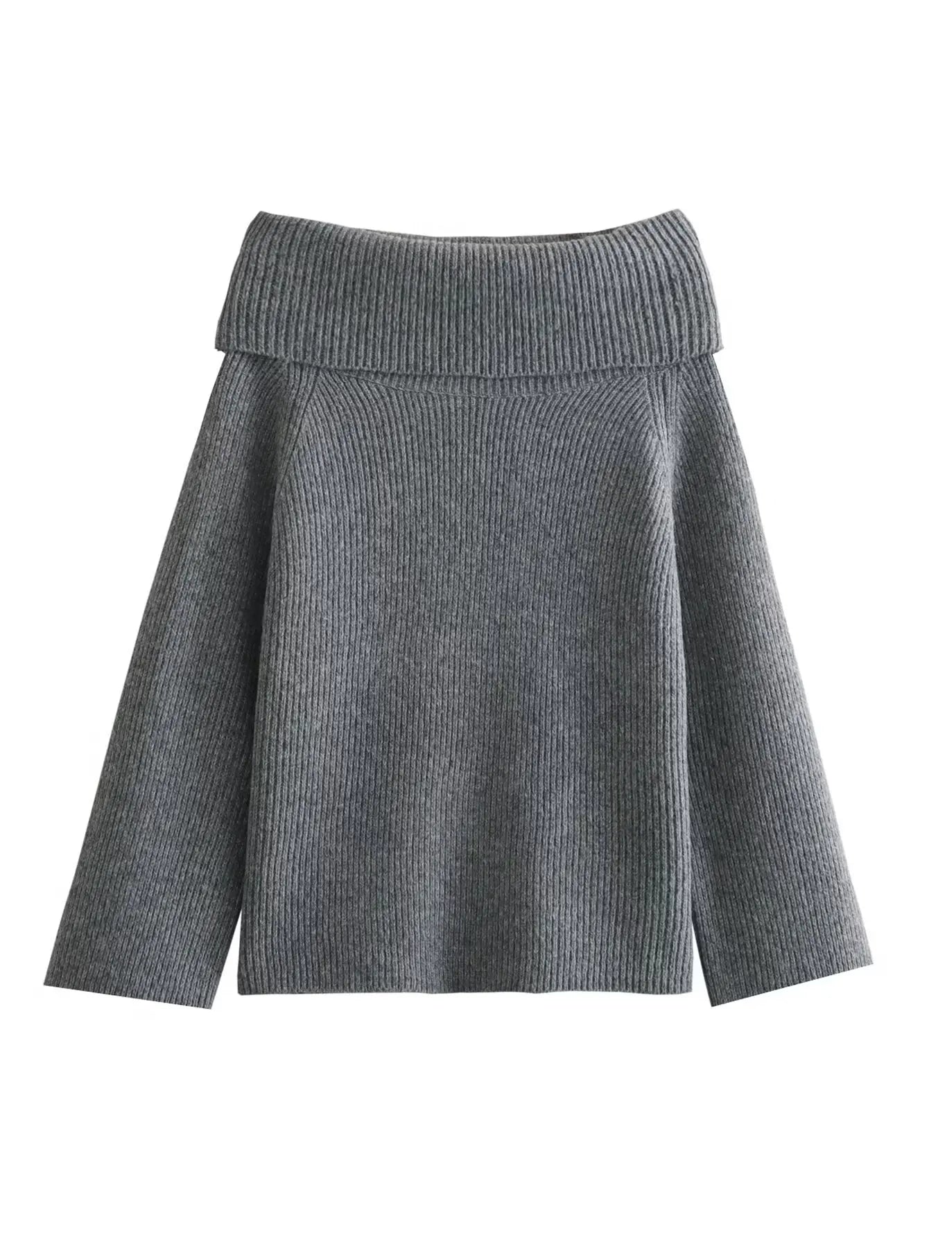 Offshoulder Knit Long Sleeve Top