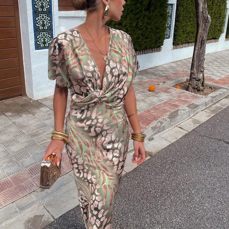 Timeless Silk Dress With Shine