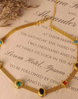 Chic Gem Necklace with Radiant Shine