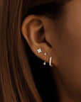 Trendy 3-Piece Stud and Drop Earrings Set