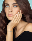 Elegant Eye Moissanite Bracelet