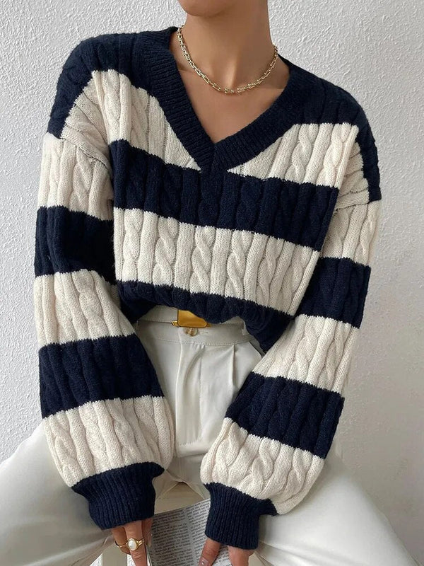 Trendy Cozy Knit Sweater for Women
