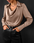 Minimalist Silk Top with Luxe Fabric Appeal