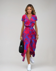 Stylish V-Neck Cocktail Dress