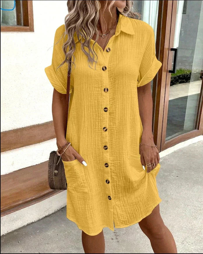 Classic Cotton Polo Dress with Modern Fit