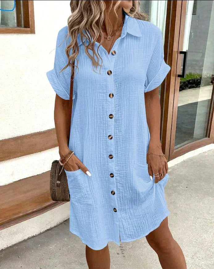 Classic Cotton Polo Dress with Modern Fit
