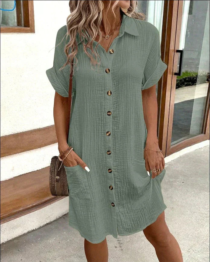 Classic Cotton Polo Dress with Modern Fit