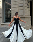 Women's Maxi Dress With Panel Design