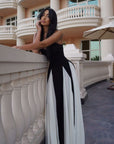 Women's Maxi Dress With Panel Design