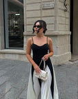 Women's Maxi Dress With Panel Design
