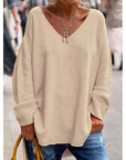 Wisteria Women's Sweater | Relaxed Fit V-Neck, Lightweight Knit 8