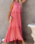 Soft Ruffle Casual Dress – Lightweight, Flowy Summer Style Perfect for Travel & Everyday Elegance