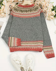 Icelandic Wool Sweater Featuring Lopapeysa Style