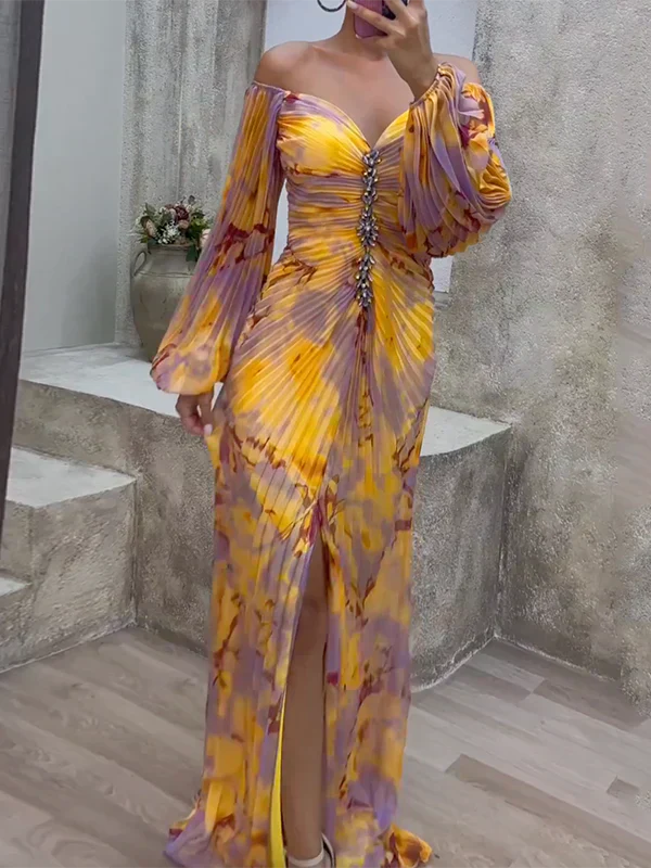 V-Neck Midi Dress With Elegance