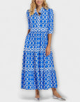 Midi Dress with Chain Pattern
