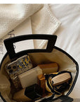Stylish Straw Shoulder Beach Bag