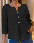 Tailored Casual Top with a Clean Look