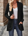 Chic Casual Ribbed Long-Sleeve Top