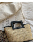 Stylish Straw Shoulder Beach Bag