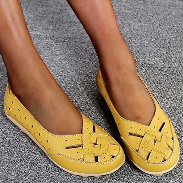 Soft Leather Moccasins with Airy Design