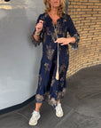 Soft Vintage Dress with Relaxed V-Neck Fit