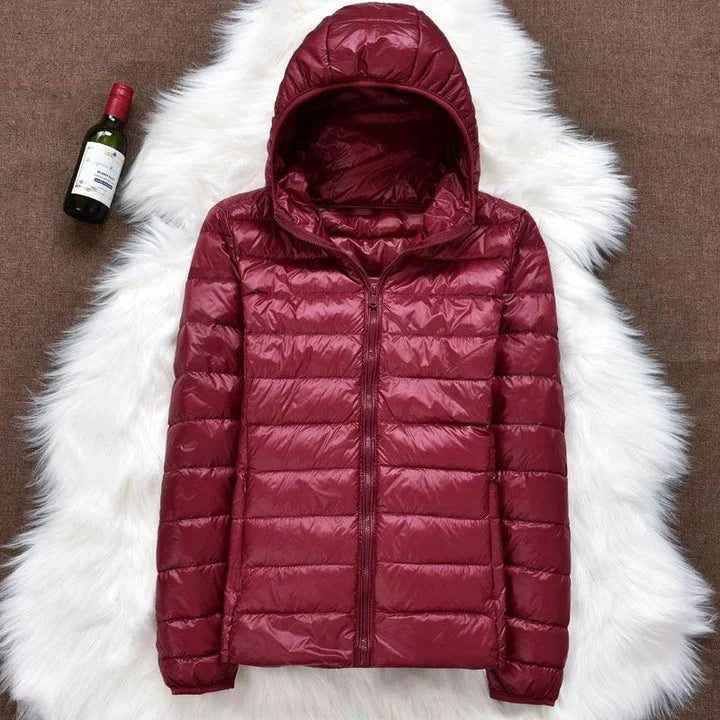 Puffer jacket with hood