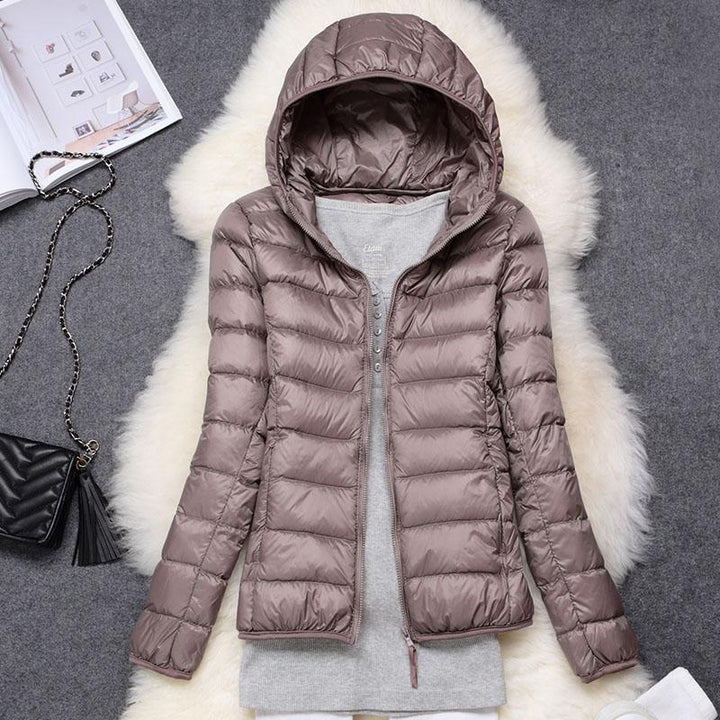 Puffer jacket with hood