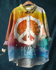 Peace Art Shirt with Hippie Vibe