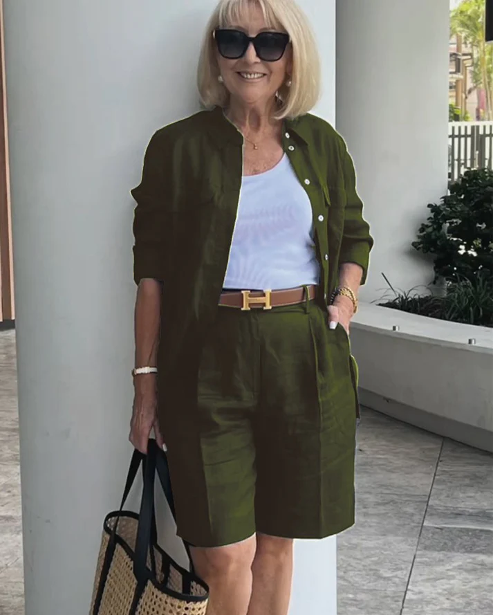 Women's Cardigan Two-Piece Set