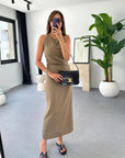 Stylish Sleeveless Midi Dress for Women
